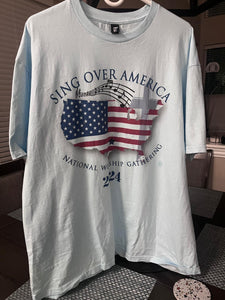 Sing Over America 2024 T-Shirt - Light Blue